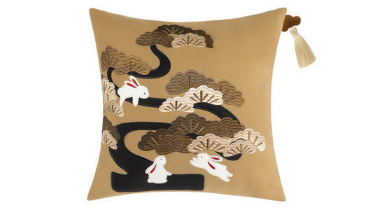 Pine Grove Rabbits Pillow