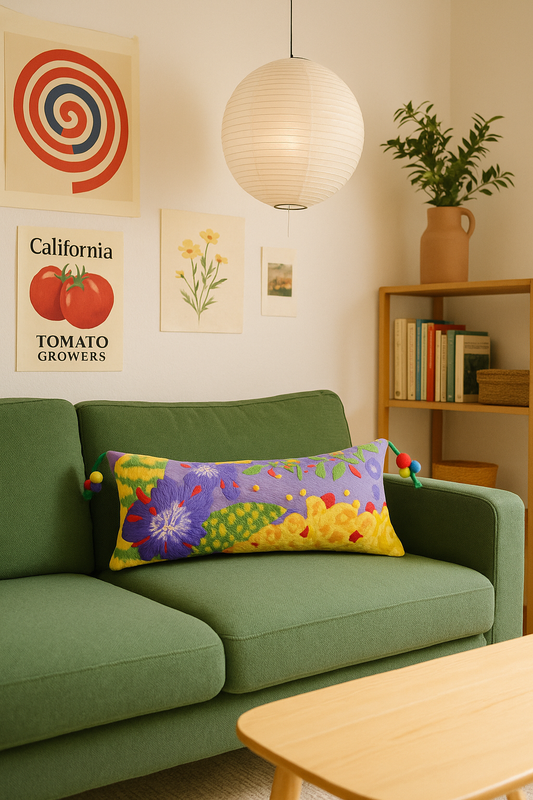 Floral Symphony Pillow